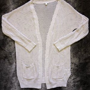 knit cream cardigan